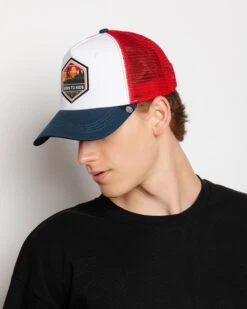 Born To Ride White / Red / Blue -The Indian Face Tienda 03 012 06 02