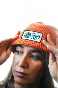 The Indian Face Alpine Orange Winter Beanie with Thermal Lining -The Indian Face Tienda Gorros 52
