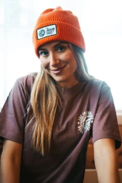 The Indian Face Alpine Orange Winter Beanie with Thermal Lining -The Indian Face Tienda Gorros 54