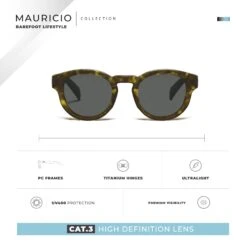 Hanukeii Mauricio Tortoise / Black Sunglasses -The Indian Face Tienda HK 014 02 06