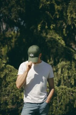 Hanukeii Classic Green Premium Cotton Cap -The Indian Face Tienda HK A05 23M03C03 05
