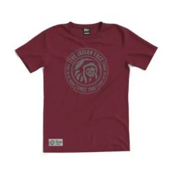 The Indian Face Soul Rojo - Camiseta de Manga Corta 100% Algodón