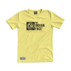 The Indian Face - Camiseta Born To Be Free Amarillo Unisex
