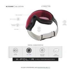 Uller Blizzard Ski Goggles Black / Cherry - High-Performance CAT 3 X-POLAR -The Indian Face Tienda UL 012 06 05