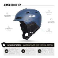Uller Armor Blue - Casco de Esquí y Snowboard de Alto Rendimiento -The Indian Face Tienda UL A04 23M01C03 08