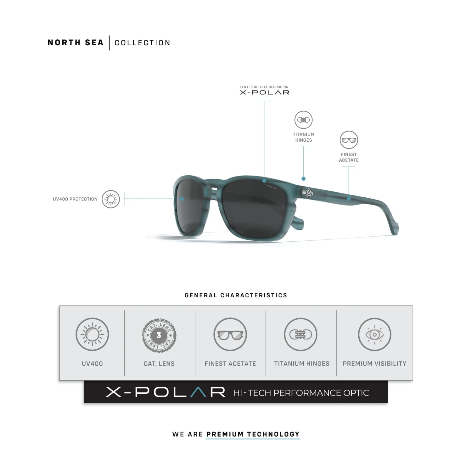 North Sea Blue Tortoise / Black 15 North Sea Blue Tortoise / Black - Imagen 13