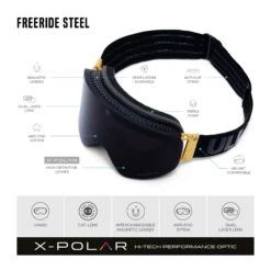 Uller Freeride Steel Black / Gold - Gafas de Esquí Magnéticas con Lentes X-POLAR 32 Uller Freeride Steel Black / Gold - Gafas de Esquí Magnéticas con Lentes X-POLAR -The Indian Face Tienda UL V02 24M01C02 07