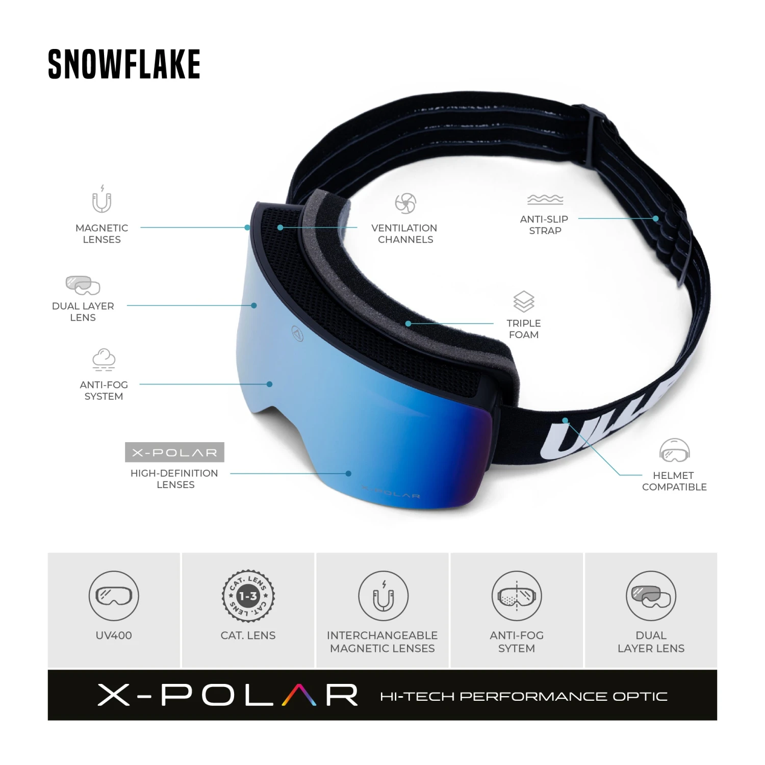 Snowflake Black / Blue 12 Snowflake Black / Blue - Imagen 10